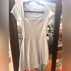 Light Blue Short Sleeve Dress